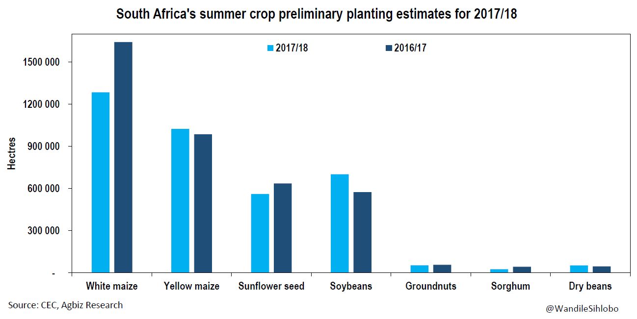 Area planted chart_SA Summer crops